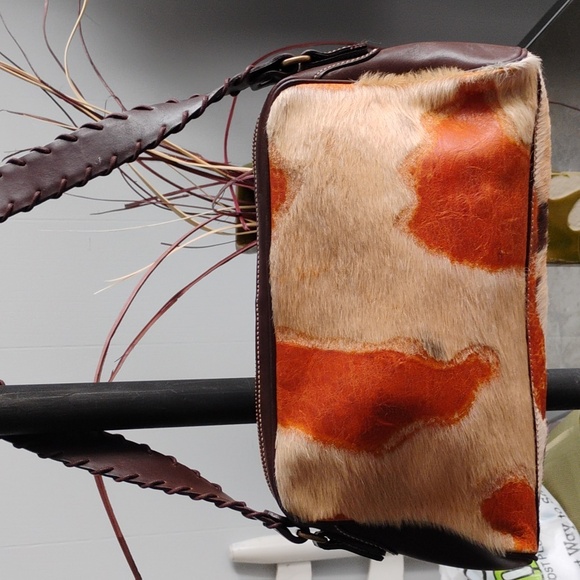 🚨B2G1 FRANCESCO BIASIA Animal Print Faux Fur Vintage Purse - Picture 3 of 10